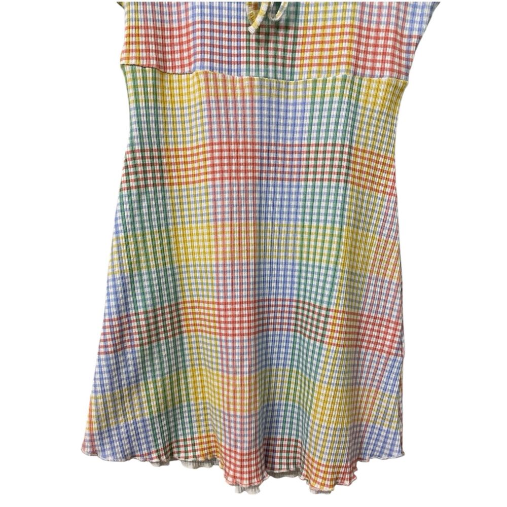 LoveShackFancy Pastel Rainbow Gingham Mini Dress - Picture 11 of 16